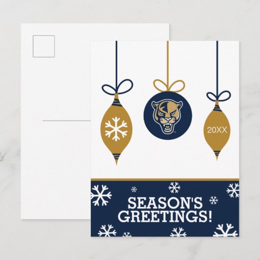 FIU Panthers - Kerstmis Feestdagenkaart (Voorkant / Achterkant)