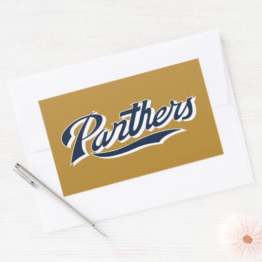 FIU Panthers Script Rechthoekige Sticker (Envelop)