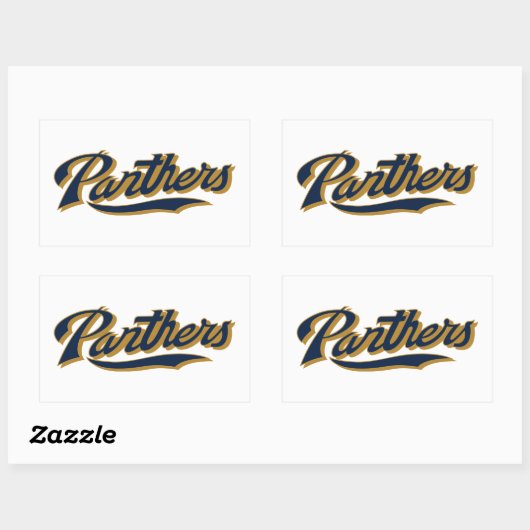 FIU Panthers Script Rechthoekige Sticker (Vel)