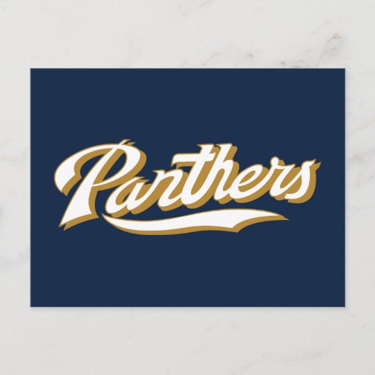 FIU Panthers Script Uitnodiging Briefkaart (Voorkant)