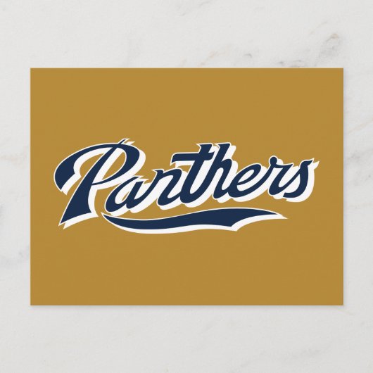 FIU Panthers Script Uitnodiging Briefkaart (Voorkant)