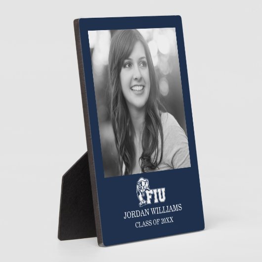 FIU Panthers - White Logo Fotoplaat (Zijkant)