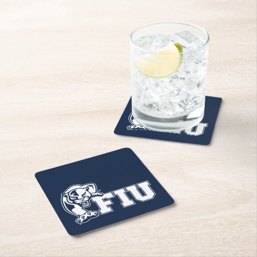 FIU Panthers - White Logo Kartonnen Onderzetters (Insitu)