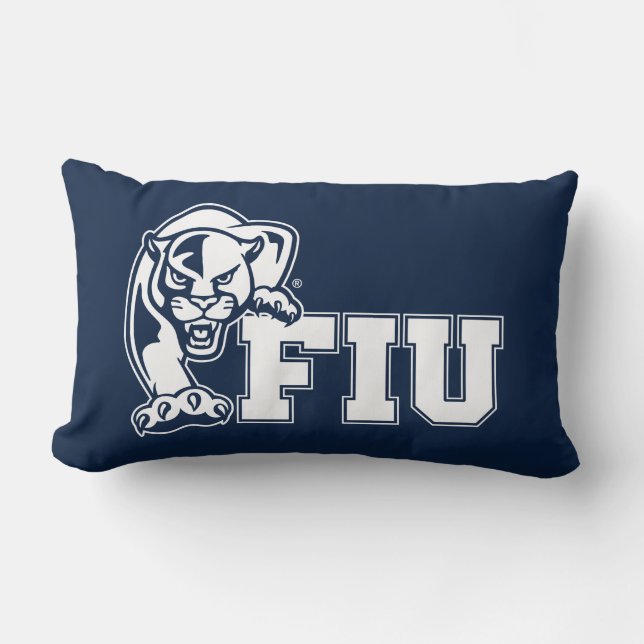 FIU Panthers - White Logo Kussen (Voorkant)