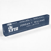 FIU Panthers - White Logo Naambordje