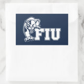 FIU Panthers - White Logo Rechthoekige Sticker (Tas)