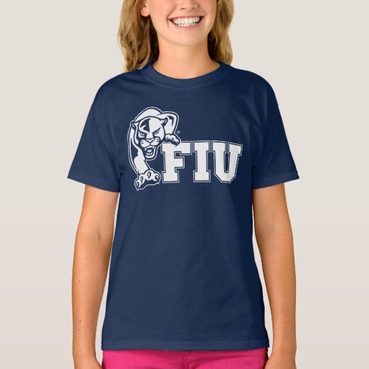 FIU Panthers - White Logo T-shirt (Voorkant)