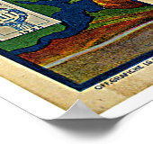 Fiuggi Italië Reisreclame Poster (Hoek)