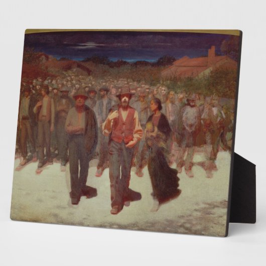 Fiumana (The Human Tide) 1895-96 (olie op doek) Fotoplaat (Zijkant)