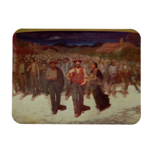 Fiumana (The Human Tide) 1895-96 (olie op doek) Magneet