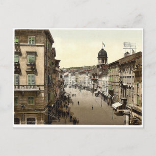 Fiume, Corso, Kroatië, Oostenrijks-Hongaarse klass Briefkaart