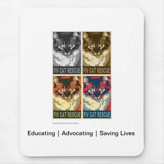 FIV Cat Rescue Muismat (Voorkant)