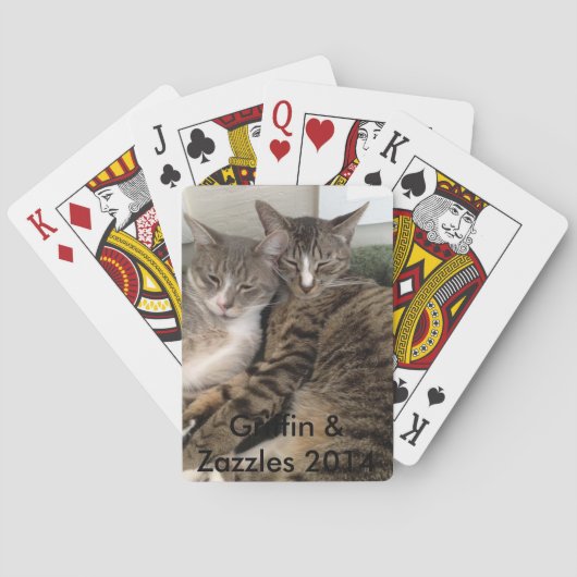 FIV-katten die kaarten spelen — Griffin en zazzles (Achterkant)