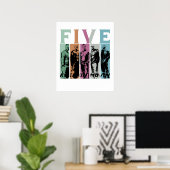 Fiv Poster (Thuiskantoor)