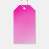 Five and Fabulous Pink Birthday Theme" Cadeaulabel (Achterkant)