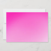 "Five and Fabulous Pink Glitter Birthday Photo Kaart (Achterkant)