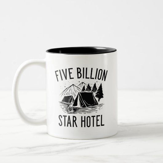 Five Billion Star Hotel Tweekleurige Koffiemok (Links)