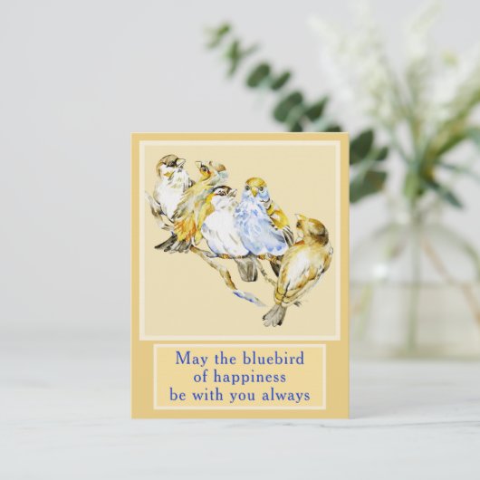 Five Birds Anytime Card Briefkaart (Staand voorkant)