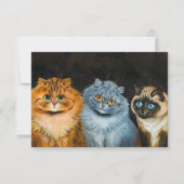 Five Cats by Louis Wain Bedankkaart (Voorkant)