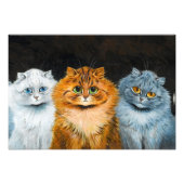 Five Cats by Louis Wain Foto Afdruk (Voorkant)
