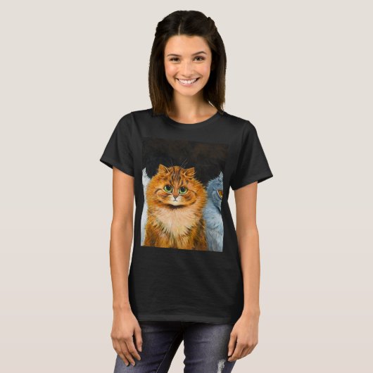 Five Cats by Louis Wain T-shirt (Voorkant volledig)