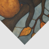 Five Cats on a Tree Branch Stained Glass Style Tissuepapier (Detail)