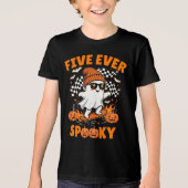 Five Ever Spooky 5e Verjaardag Jongens T-shirt (Voorkant)