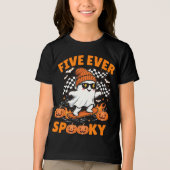 Five Ever Spooky 5e Verjaardag Jongens T-shirt (Voorkant)