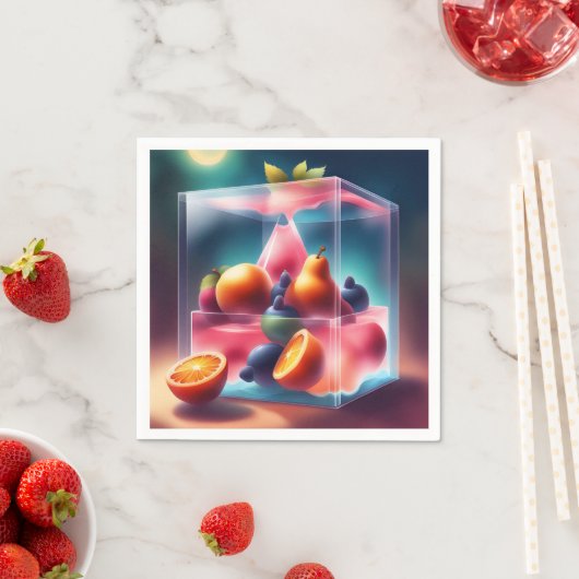 Five Fruits AI-kunst Servet (Insitu)