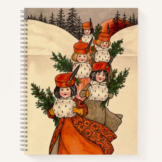 Five Girls With Furry Muffs - Florence Hardy Notitieboek (Voorkant)