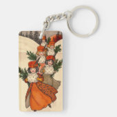 Five Girls With Furry Muffs - Florence Hardy Sleutelhanger (achterkant)