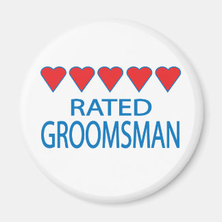 Five Heart Groomsman Magneet