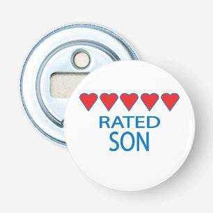 Five Heart Zoon Button Flesopener