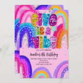 Five is a Vibe 5th Birthday Party Invitation Kaart (Voorkant / Achterkant)