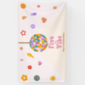 Five Is A Vibe Disco Bal 5e Verjaardagsfeestje Spandoek (Verticaal)