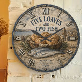 Five Loaves and Two Fish Bible Christ Grote Klok