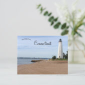 Five Mile Point Light New Haven Connecticut Briefkaart (Staand voorkant)