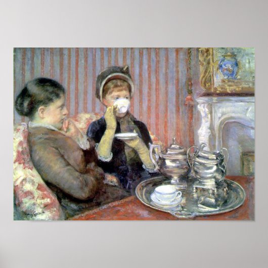Five O'Clock Tea Mary Cassatt Fine Art Poster (Voorkant)