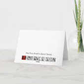 Five-Peace Band-Kaart Feestdagen Kaart (Achterkant)