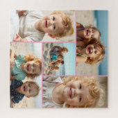 Five Photo Template | Personalized Family Puzzle  Legpuzzel (Horizontaal)