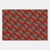 Five Rings The Pentateuch Cut-Out Stencil Motif 4 Inpakpapier Vel (Voorkant 3)