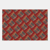 Five Rings The Pentateuch Cut-Out Stencil Motif 4 Inpakpapier Vel (Voorkant 2)