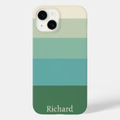 Five Shade Green Block Case-Mate iPhone Case (Achterkant)