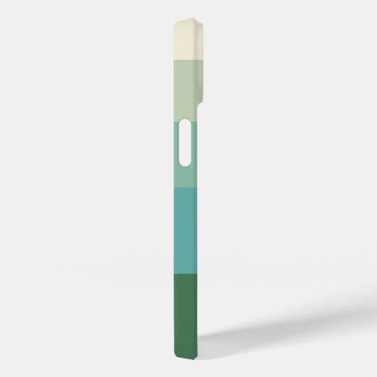Five Shade Green Block Case-Mate iPhone Case (Achterkant / Rechts)