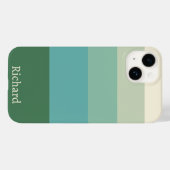 Five Shade Green Block Case-Mate iPhone Case (Achterkant (horizontaal))
