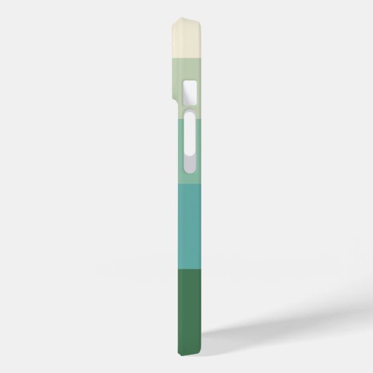 Five Shade Green Block Case-Mate iPhone Case (Achterkant / Links)