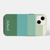 Five Shade Green Block iPhone Hoesje (Achterkant horizontaal)