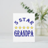 Five Star Opa Briefkaart (Staand voorkant)