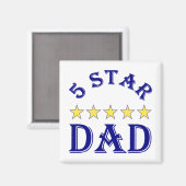 Five Star Papa Magneet (Voorkant / Achterkant)