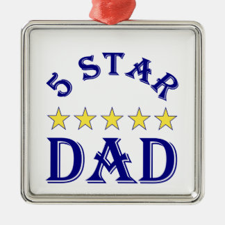 Five Star Papa Metalen Ornament